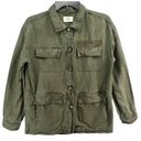 Marine layer  Jacket Womens XS Green Linen Blend Zito Chore Utility Coat Pockets Photo 0