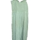 Faherty NWT  Mandy Smocked Linen Jumpsuit in Desert Sage Size Large Photo 7