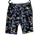 Coldwater Creek  shorts sz‎ 6 Bermuda pockets floral Photo 0