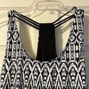 Apt. 9  Nightgown Sleeveless Black & White Aztec XXL Photo 1