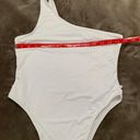 Missguided Petite seamless bodysuit one shoulder white size 8 Photo 4