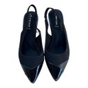 Anne Klein  iFlex Pointed Toe Slingback Strap Kitten Heels Black Women's Size 7.5 Photo 1