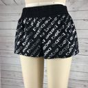 Bebe Women's Cotton Blend Black/Silver Allover Printed Sleep Shorts, Large Photo 2