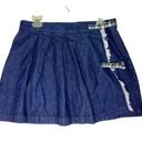 Tommy Hilfiger Tommy Jeans Y2K Denim Pleated Skirt Size 11 90’s‎ Clueless Wrap Plaid Jean Photo 0