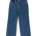 Oak + Fort  Straight Leg Crop Jean Blue Denim S Photo 0