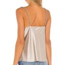 Cami NYC The Irina Silk Satin Chain Strap Camisole in Dove Photo 2