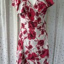 Free People French Quarter Ruffle Floral Print Mini Wrap Side Tie Dress M Photo 2