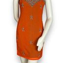 None 5 for $25! Last Chance! Beaded‎ Dress Altered Indian Tunic Mini Strappy Orange Photo 0