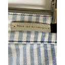 Pilcro and the Letterpress Pilcro Size 4/27 Pants Blue and White Vertical Stripes Cropped Jeans Button Fly Photo 5