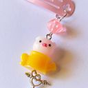 Handmade Kawaii funny y2k pink piggy dangle hair clip 🐷💖✨ Photo 1