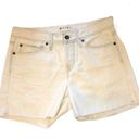 Roxy  Button Fly White Wash Jean Shorts Size 26 Photo 0