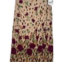 Sag Harbor  Vintage Y2K Size Large Rose Print Deadstock Faux Wrap Midi Skirt Photo 0