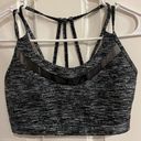 Victoria's Secret  Strappy Mesh Sports Bra - Grey/Black, Size small Photo 0