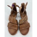 Miz Mooz  Ankle Strap Sandals Sz 38 Brown Leather Low Heel Photo 3