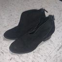 Jessica Simpson Dacia Black Suede Perforated Ankle Booties Photo 1
