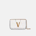 Versace Virtus Quilted purse- white Photo 6