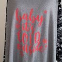 Justify  3X baby its cold outside holiday raglan‎ tee Photo 2