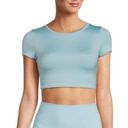 frankie's bikinis  Zippy Baby Tee Crop Top in Baby Blue size medium Photo 0