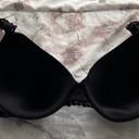 Natori Bra Black Body Double with Lace Full Fit, size 34DD Photo 8