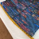 Chico's Chico’s denim shacket patchwork look button down long sleeve 100% cotton Sz 3 XL Photo 3