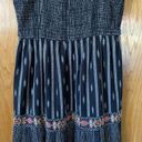 ZARA Bead and Embroidered Strappy Tiered Midi Dress Black Size S Photo 5