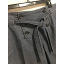 Liz Claiborne Women  Denim Jeans Pants Wide Legs Button Fly Tie Knot Belt Sz 14 Photo 2