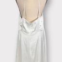 Socialite White Satin Cowl Neck Faux Wrap Mini Dress Women's Size XL NWT Photo 3