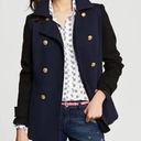 Banana Republic  Color Block Pleated Double Breasted Coat Size Small Photo 1