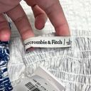 Abercrombie & Fitch NWT  Blue White Floral Ruffle Strap Smocked Midi Dress S Photo 4