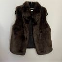 Worthington Faux Fur Vest Brown S Photo 1