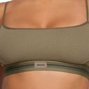 SKIMS NWT  Stretch Cotton Rib Scoop Bralette size L color army Photo 0