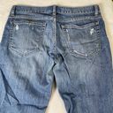 Banana Republic  29 / 8  Boyfriend Denim Jeans Cuffed Hem Medium Wash Distressed Photo 9