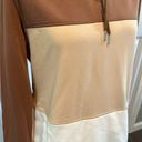 Wanna B  Small Neutral Color-block Hoodie NWT Photo 3