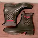 Coach NWOT  Rivington Rain Ankle Boots Rubber Chucky Sole | Black Women's… Photo 4