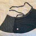 Brandy Melville Navy Blue Floral Tie Skirt Photo 2