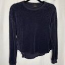 Alala Revolve  Curved Hem Knit Jumper Sweatshirt in Black Photo 2