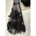 Endless Rose  Black Floral Lace Crop Top & Camisole Set Size Medium NWT 2 Pieces Photo 5