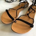 Wild Diva Lounge Black Tanaya Wrap Sandals. Size 8.5 Photo 4