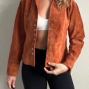 Coldwater Creek Vintage Orange Leather Jacket Photo 0