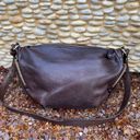 Furla  BROWN LEATHER HOBO SHOULDER/CROSSBODY BAG w/GOLD CHAIN & DUST BAG. VGUC! Photo 2