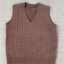 Brandy Melville Brown Sweater Vest Photo 0