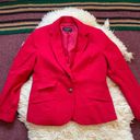 Talbots  Wool Blend Notch Collar Equestrian Holiday 2 Button Blazer Christmas red Photo 1