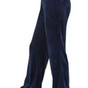 Juicy Couture  Navy Blue Rhinestone Logo Velour Track Pants Photo 0