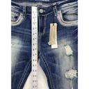 GRACE IN LA New  jeans Womens sz 31 embellished pockets aztec lace denim bootcut Photo 4