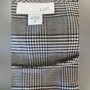 J.Jill  Plaid Gingham Pleated Hem Sleeveless Tank Top Black and White Medium Photo 6