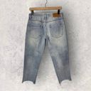 One Teaspoon  Light Wash Raw Hem Straight Leg Jeans Size 25 Petite Photo 1