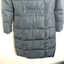 Cole Haan  Hooded Asymmetric Zip Down Feather Puffer Coat Jacket Graphite Gray Photo 6