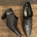 Brighton  Mantilla Rhythm Pewter Laser Cut Leather Booties/Ankle Boots Size 9 Photo 0