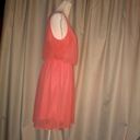 Lush Clothing Lush coral sheer lined dress size med Photo 1