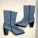 None Denim‎ zip up Heeled Boot. No Brand. Size 41 (US 9.5) Photo 3